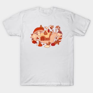 Snail's Cozy Cottage T-Shirt